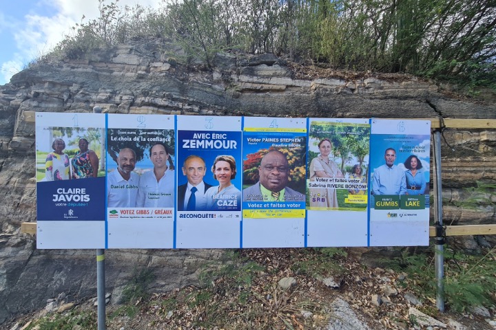 Saint-Barth - affiche élections Législatives
