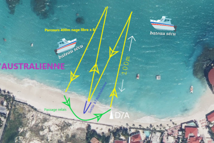 Saint-Barth - Triathlon course relais a laustrallienne