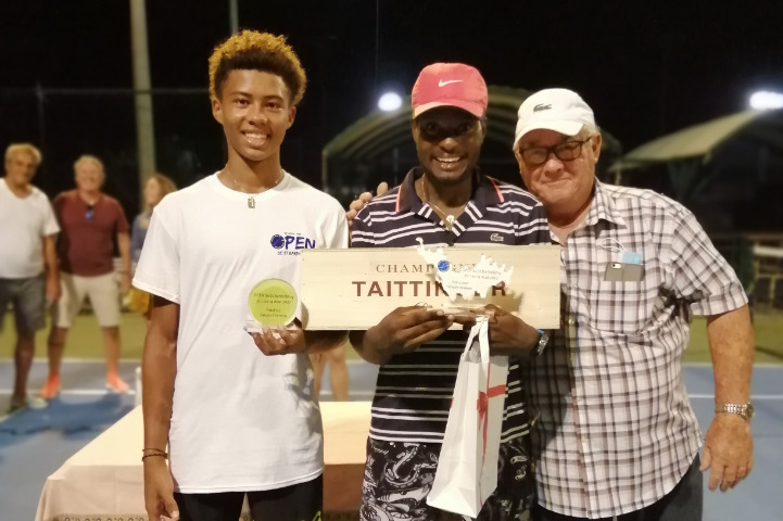 Saint-Barth - Adryan Ballestero, Gregory Gumbs et Dany Brin. Open de Tennis 2020