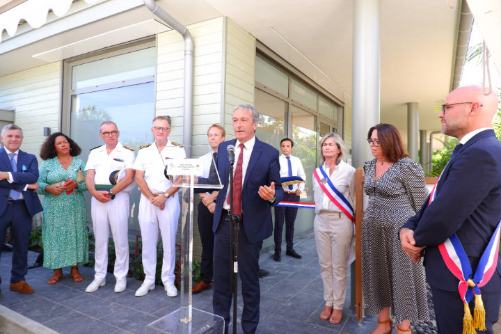 Saint-Barth - Philippe Vigier, ministre chargé des Outre-mer, Inauguration de la Maison de la santé,