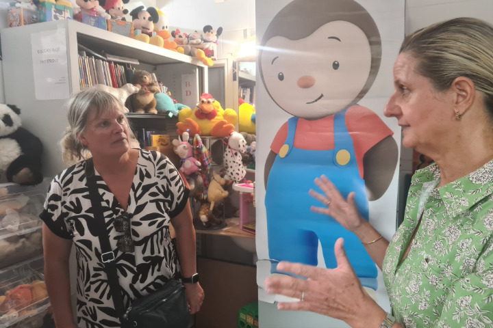 Saint-Barth - croix rouge présidente Caroline Cross