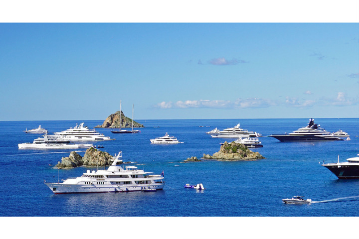 Saint-Barth - Rade yachts 31 decembre