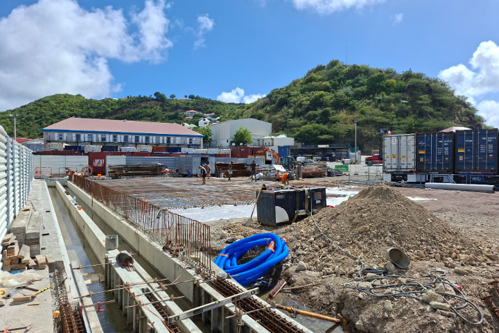 Saint-Barth - port travaux
