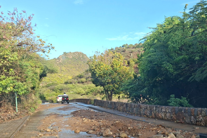 Saint-Barth - Pluie éboulement