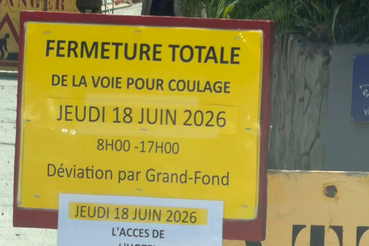 Saint-Barth - Déviation travaux