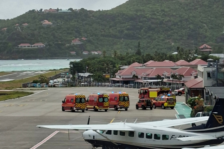 Saint-Barth - Exercice se?curite? ae?roport 