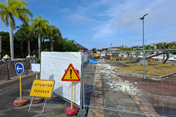 Saint-Barth - Travaux fond de rade gustavia 