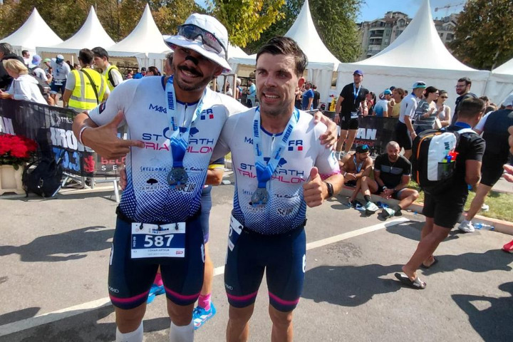 Saint-Barth - Triathlon Aleksandar Marinkovic et Arthur Cohan, 