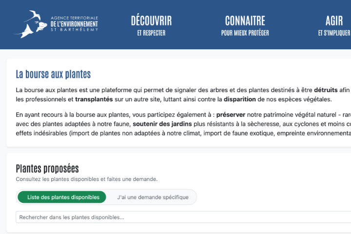 Saint-Barth - Bourse aux plantes ATE